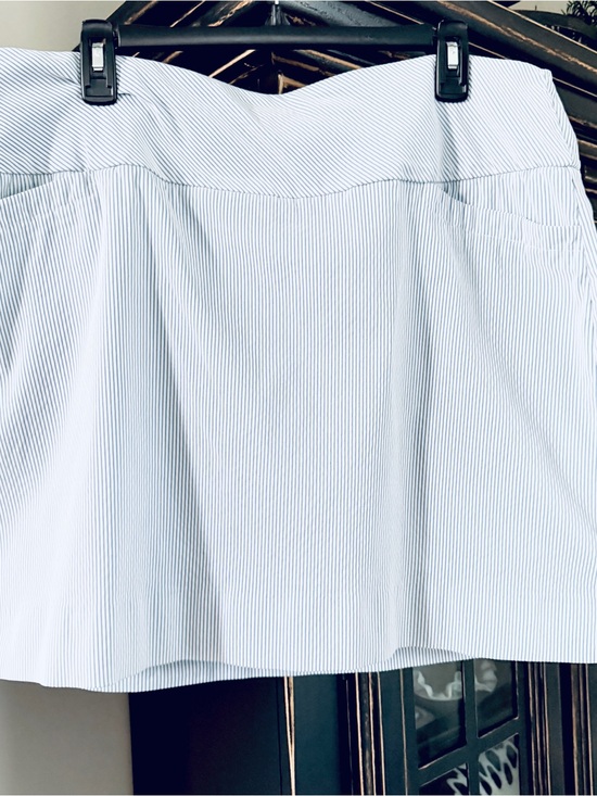 S.C. & Co. Pants - S.C. & Co. Blue White Striped Pull On Casual Golf Tennis Skort Pockets Size XL